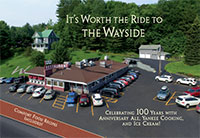 It’s Worth the Ride to the Wayside: Celebrating 100 Years with Anniversary Ale, Yankee Cooking, and Ice Cream!